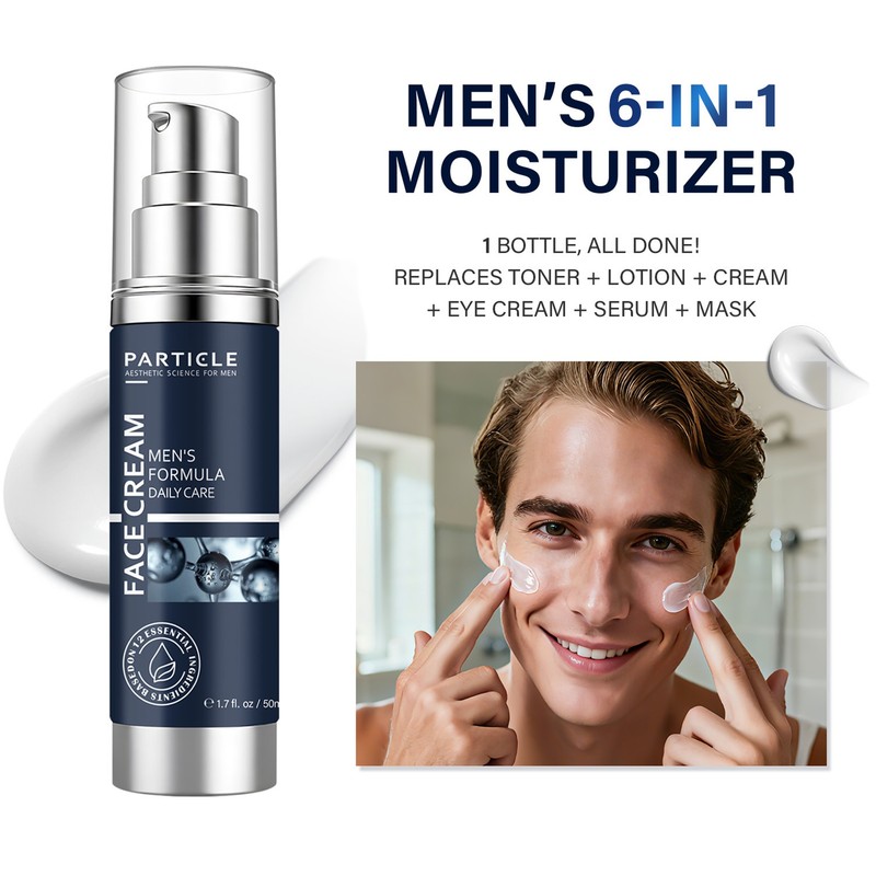 Particle Face Cream For Men 6 In 1 Anti Aging Cream Fights Eye Bags Dark Spots🔥 gallery