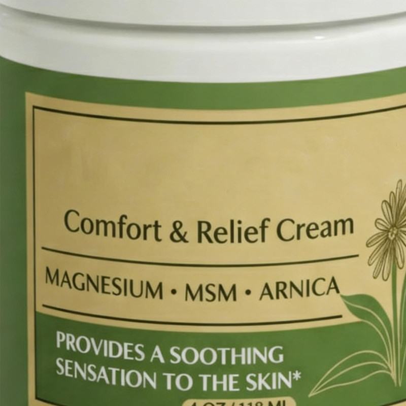 Total Relief Magnesium Cream For Comfort – Fast-Absorbing MSM & Arnica Cream ... gallery