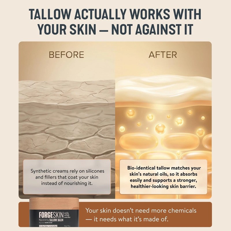 Forge Skin Men's Face Cream Beef Tallow Face Balm New Version FREE Same Day Ship gallery