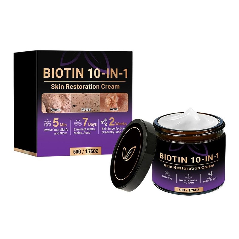 Biotin 10-in-1 Skin Restoration Cream, 2026 Professional Skin Treatment Cream ~