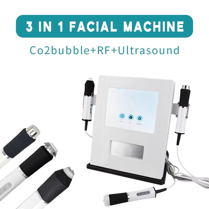 Facial SPA CO2 Bubble Oxygen Beauty Machines & Skin Bright Gel Exfoliat Pods Kit gallery