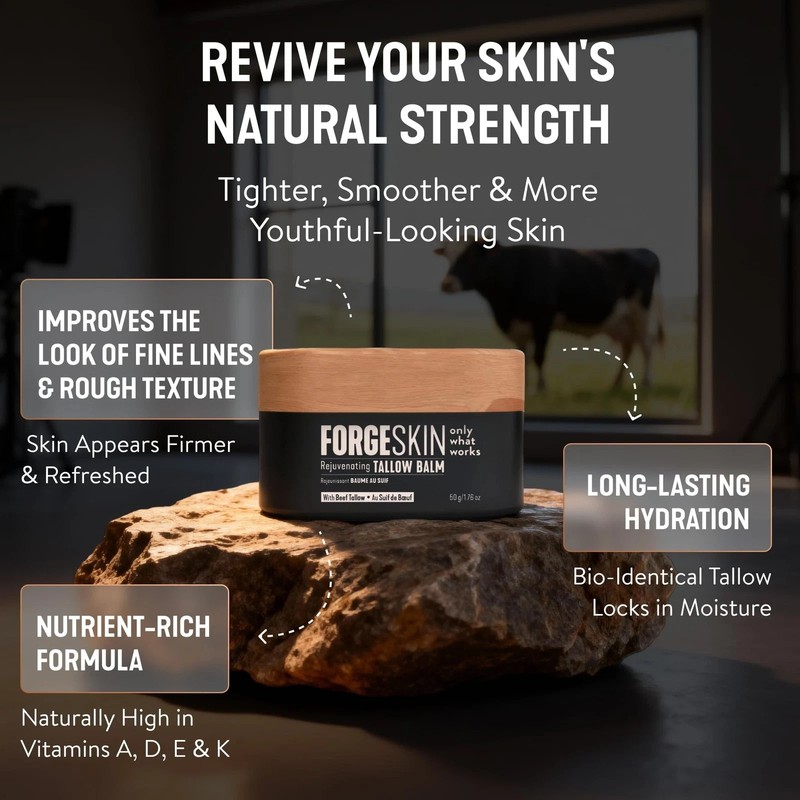 Forge Skin Men's Face Cream Beef Tallow Face Balm New Version FREE Same Day Ship gallery