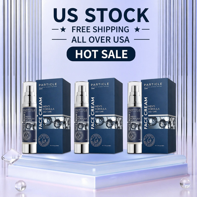 3X Particle Face Cream Men 6 in 1 Anti-Aging Cream Fights Eye Bags Dark Spots US gallery