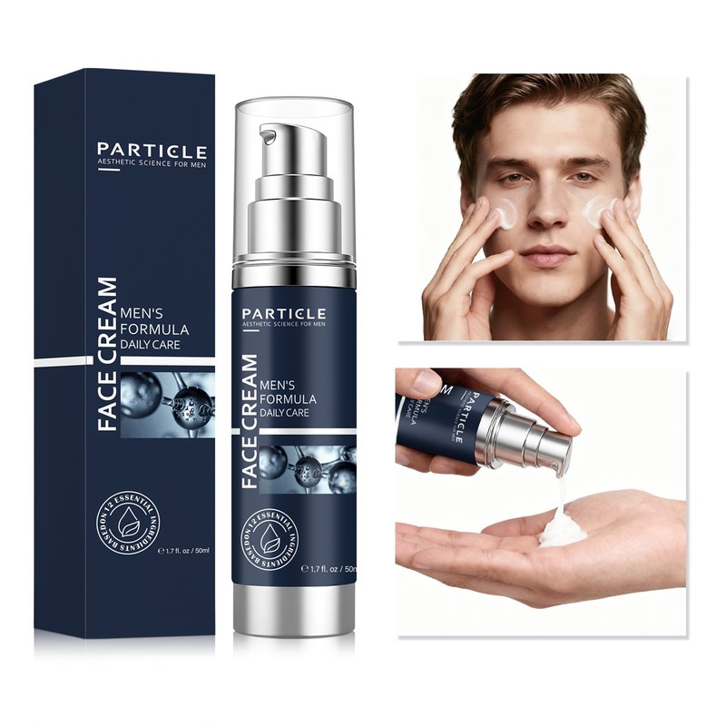 Particle Face Cream For Men 6 In 1 Anti Aging Cream Fights Eye Bags Dark Spots🔥 gallery