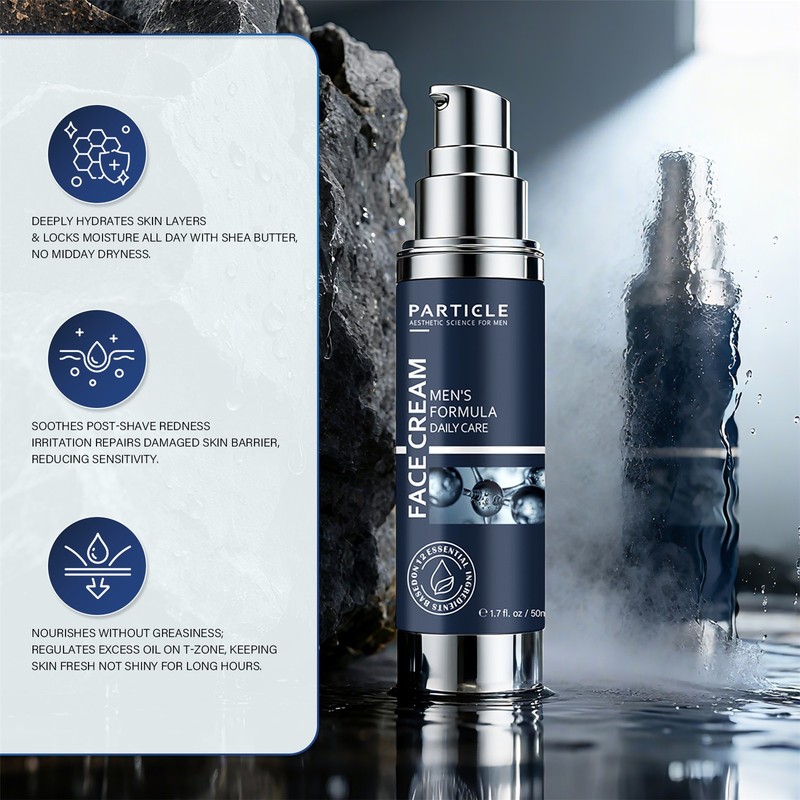 3X Particle Face Cream Men 6 in 1 Anti-Aging Cream Fights Eye Bags Dark Spots US gallery