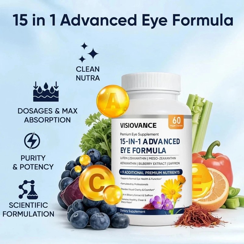 (3 Pack) VisioVance 15 in 1 Advanced Eye Formula - Neurobella Eye Formula USA gallery