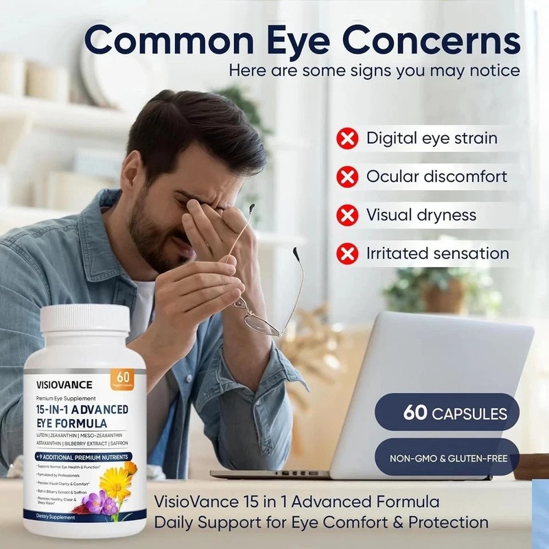 (3 Pack) VisioVance 15 in 1 Advanced Eye Formula - Neurobella Eye Formula USA gallery